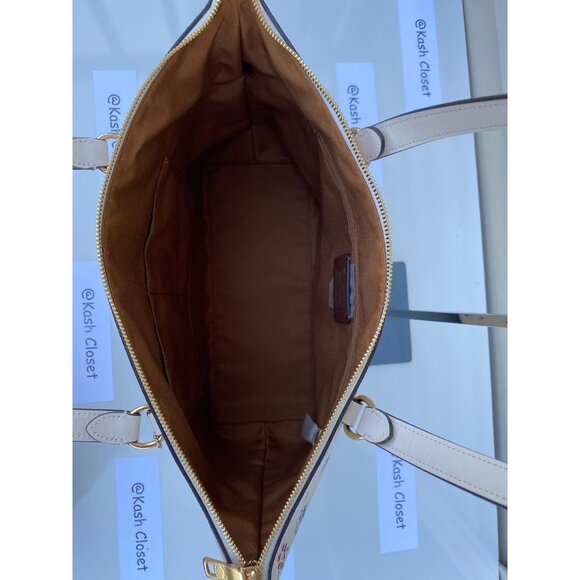 Coach tote gallery wildflower printed large purse chalk multi - Picture 9 of 12